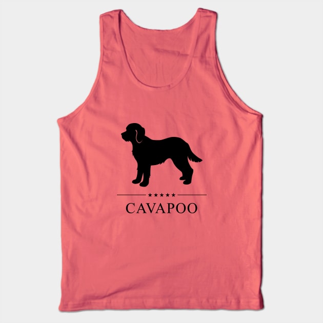 Cavapoo Black Silhouette Tank Top by millersye